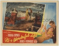 7m055 IT'S A WONDERFUL LIFE LC #8 1946 James Stewart & Donna Reed flashback, Frank Capra classic