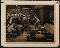 7m163 MOLLYCODDLE linen LC 1920 Douglas Fairbanks backing away from poker game holding man & gun!