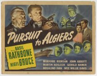 7m070 PURSUIT TO ALGIERS TC 1945 Basil Rathbone as Sherlock Holmes, Nigel Bruce as Doctor Watson!