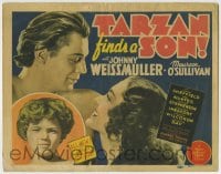 7m080 TARZAN FINDS A SON TC 1939 Johnny Weissmuller & Maureen O'Sullivan find Johnny Sheffield!