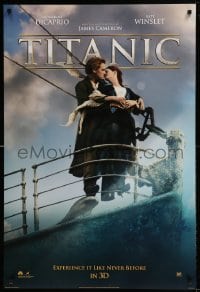 7m238 TITANIC style C int'l DS 1sh R2012 experience Leonardo DiCaprio & Kate Winslet in 3-D!