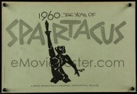 7m161 SPARTACUS trade ad 1960 great different Saul Bass art, 1960 is Spartacus' year, rare!