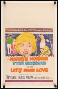 7m225 LET'S MAKE LOVE WC 1960 three images of super sexy Marilyn Monroe & Yves Montand!