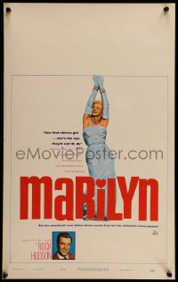 7m181 MARILYN WC 1963 great sexy full-length image of young Monroe, plus Rock Hudson too!