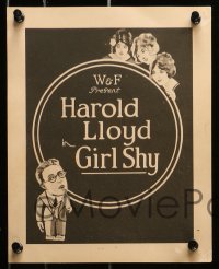 7m010 GIRL SHY set of 12 English 8x10 LCs 1924 tailor Harold Lloyd & pretty Jobyna Ralston, rare!