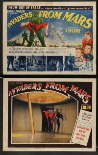 7m035 INVADERS FROM MARS set of 8 LCs 1953 William Cameron Menzies' alien classic, great images!