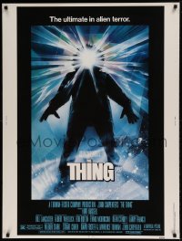 7p023 THING 30x40 1982 John Carpenter, cool sci-fi horror art, the ultimate in alien terror!