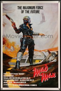7p008 MAD MAX 40x60 1980 George Miller post-apocalyptic classic, Bill Garland art of Mel Gibson!