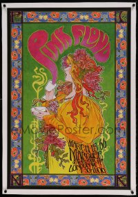 7p277 PINK FLOYD linen 24x36 commercial poster 2016 Masse art, 1966 concert at London Marquee Club!