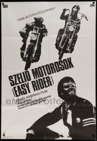 7p034 EASY RIDER Hungarian 32x47 1972 Peter Fonda, Jack Nicholson, different motorcycle image, rare!