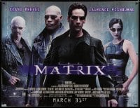 7p003 MATRIX subway poster 1999 Keanu Reeves, Carrie-Anne Moss, Laurence Fishburne, Wachowskis!