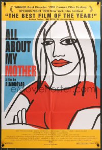 7r030 ALL ABOUT MY MOTHER DS 1sh 1999 Pedro Almodovar's Todo Sobre Mi Madre, cool art by Marine!