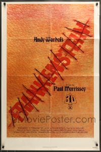 7r042 ANDY WARHOL'S FRANKENSTEIN 3D style 1sh 1974 Paul Morrissey, great image of title in stitches