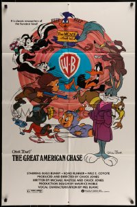 7r125 BUGS BUNNY & ROAD RUNNER MOVIE 1sh 1979 Chuck Jones classic cartoon, Great American Chase!