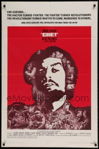 7r157 CHE int'l 1sh 1969 art of Omar Sharif as Guevara, Jack Palance as Fidel Castro!