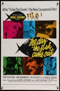7r213 DAY THE FISH CAME OUT int'l 1sh 1967 Michael Cacoyannis, cool images of sexy Candice Bergen!