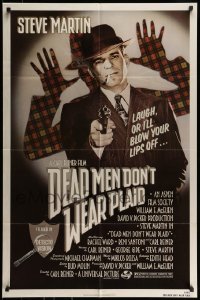 7r217 DEAD MEN DON'T WEAR PLAID 1sh 1982 Steve Martin will blow your lips off if you don't laugh!