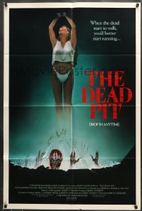 7r218 DEAD PIT 1sh 1989 Jeremy Slate, drop in anytime, great sexy horror artwork!