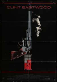 7r219 DEAD POOL 1sh 1988 Clint Eastwood as tough cop Dirty Harry, cool gun image!