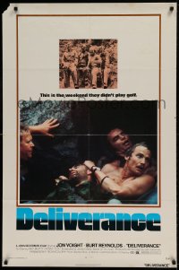7r226 DELIVERANCE 1sh 1972 Jon Voight, Burt Reynolds, Ned Beatty, John Boorman classic!
