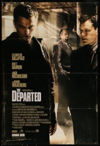 7r228 DEPARTED int'l advance DS 1sh 2006 Scorsese, Leonardo DiCaprio, Matt Damon, Jack Nicholson!