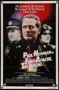 7r316 FORT APACHE THE BRONX 1sh 1981 Paul Newman & Edward Asner as New York City cops!
