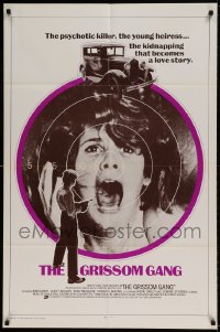 7r364 GRISSOM GANG style A int'l 1sh 1971 Robert Aldrich, Kim Darby is kidnapped by psychotic killer