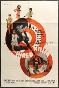 7r401 HIRED KILLER 1sh 1967 Tecnica di un Omicidio, Robert Webber, Franco Nero, art of assassin!