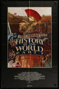 7r402 HISTORY OF THE WORLD PART I studio style 1sh 1981 artwork of Roman soldier Mel Brooks by John Alvin!