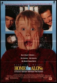 7r407 HOME ALONE DS 1sh 1990 classic Macaulay Culkin, Daniel Stern, Joe Pesci!