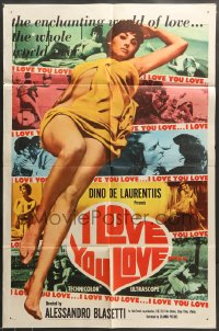 7r442 IO AMO, TU AMI 1sh 1962 Alessandro Blasetti's I Love, You Love, sexy images!