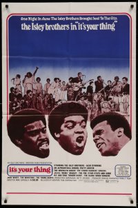 7r449 IT'S YOUR THING 1sh 1970 The Isley Brothers w/Patti Austin, Ike Turner, Tina Turner!