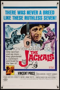 7r450 JACKALS 1sh 1967 Vincent Price plundering in South Africa with ruthless companions!