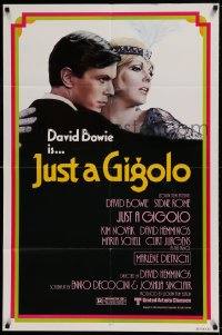7r462 JUST A GIGOLO 1sh 1981 David Hemmings' Schoner Gigolo, armer Gigolo, David Bowie!