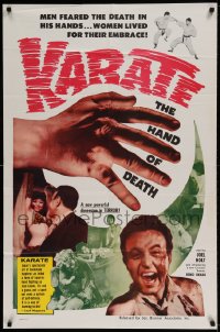 7r463 KARATE THE HAND OF DEATH 1sh 1961 men feared the death in his hands, martial arts, wild!