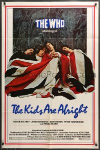 7r465 KIDS ARE ALRIGHT 1sh 1979 Jeff Stein, Roger Daltrey, Peter Townshend, The Who, rock & roll!