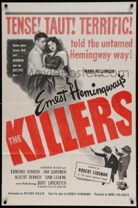 7r469 KILLERS military 1sh R1960s Burt Lancaster & sexy Ava Gardner, from Hemingway's story!