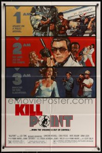 7r471 KILLPOINT 1sh 1984 Richard Roundtree, Cameron Mitchell, when violence is out of control!