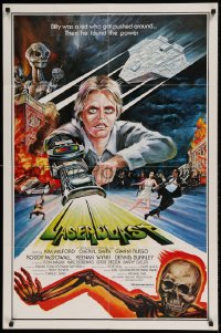 7r483 LASERBLAST 1sh 1978 Roddy McDowall, wild Musso & Roberts sci-fi art!
