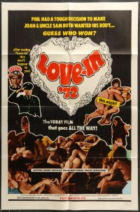 7r524 LOVE-IN '72 1sh 1972 William Mishkin, Linda Southern, the today film that goes all the way!