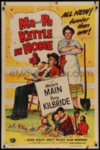 7r527 MA & PA KETTLE AT HOME 1sh 1954 great wacky image of Marjorie Main & Percy Kilbride!