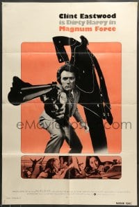7r537 MAGNUM FORCE int'l 1sh 1973 Clint Eastwood is Dirty Harry pointing his huge gun!