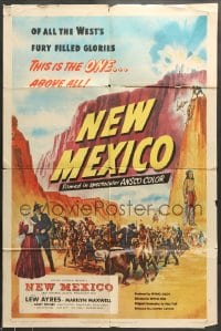 7r608 NEW MEXICO 1sh 1950 Irving Reis directed, Lew Ayres, Marilyn Maxwell & Andy Devine