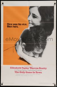 7r633 ONLY GAME IN TOWN int'l 1sh 1969 Elizabeth Taylor & Warren Beatty are in love in Las Vegas!