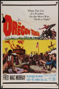 7r635 OREGON TRAIL 1sh 1959 Fred MacMurray, the battle-cry 54-40 or Fight resounded across the West!
