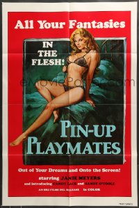 7r660 PIN-UP PLAYMATES 1sh 1970s out of your dreams and onto the screen, sexy artwork!