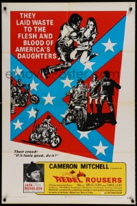 7r703 REBEL ROUSERS 1sh 1970 Jack Easy Rider Nicholson, Bruce Dern, Cameron Mitchell, bikers!