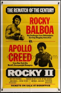 7r728 ROCKY II 1sh 1979 Sylvester Stallone & Carl Weathers, the rematch of the century!