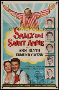 7r742 SALLY & SAINT ANNE 1sh 1952 Ann Blyth, Edmund Gwenn, Frances Bavier!