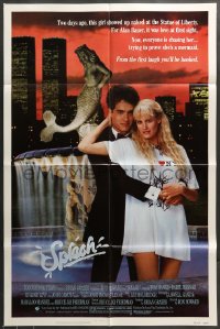 7r812 SPLASH 1sh 1984 Tom Hanks loves mermaid Daryl Hannah in New York City under Twin Towers!